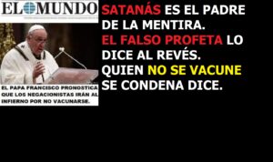 Lee más sobre el artículo El Papa Francisco envia a los negacionistas al infierno y a los de la marca 666 al cielo. Y además como regalo de Reyes Radio ESE emisión nº 108. 2ª parte y Radio ESE emisión nº 108. 3ª parte.