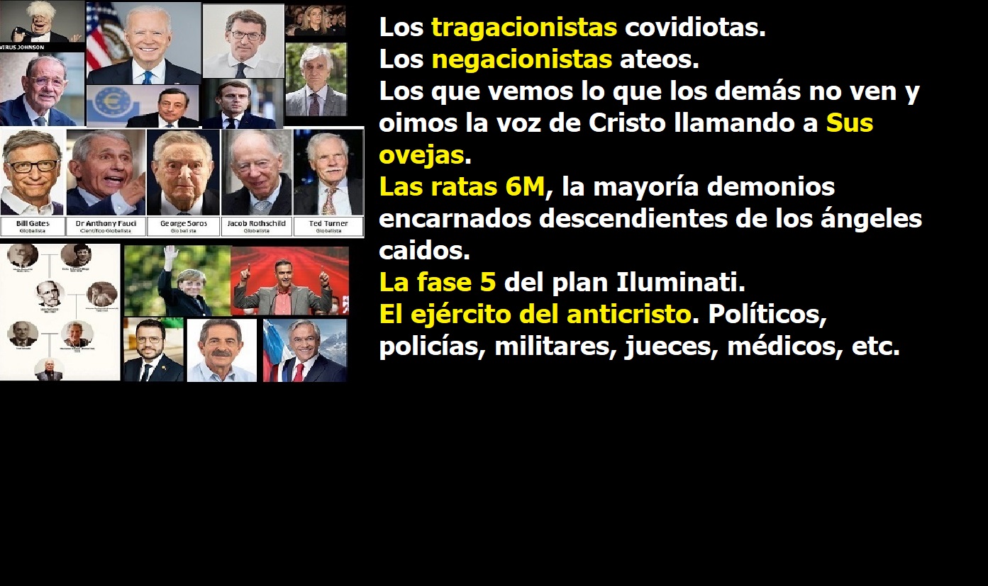 En este momento estás viendo Los tragacionistas, los negacionistas y el ejército del Anticristo. Y además Radio ESE emisión nº 109. 3ª parte. Y de regalo ¿Por qué sucederá el Rapto en 2022?