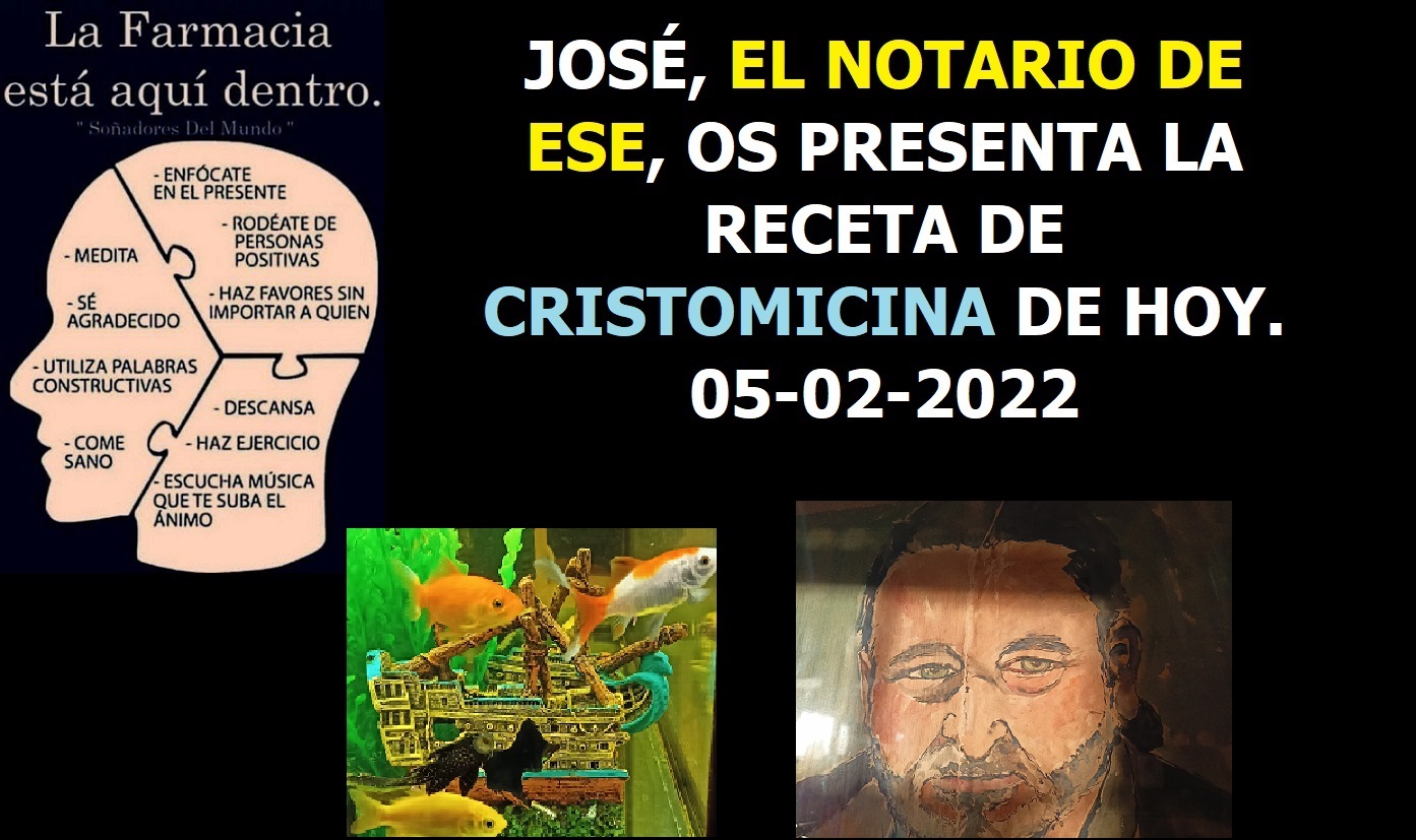 En este momento estás viendo La Receta de Cristomicina DE HOY 5-02-2022 COMPLETA. Y además Radio ESE emisión nº 112. 3ª parte.