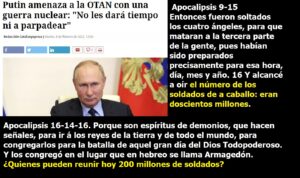 Lee más sobre el artículo ¿Quien puede reunir ahora un ejército de 200 millones? Solo China, Rusia, Corea del Norte y los musulmanes juntos aliados contra Dios.  Y además Radio ESE emisión nº 113. 2ª parte.