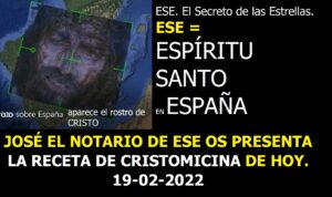Lee más sobre el artículo RECETA ESPECIAL DE CRISTOMICINA DE HOY 19-02.  Y  además LA GLORIA DE DIOS SE MANIFIESTA EN ESE y como despedida si empieza la guerra nuclear Radio ESE emisión nº 114. 3ª parte.