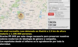 Un misil «normalito» ruso mataría 1.100.000 personas solo en Madrid. Y además Radio ESE emisión nº 112. 1ª parte.