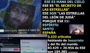 Lee más sobre el artículo 3.333 artículos ensalzando a Jesucristo y avisando del Fin del Mundo a los covidiotas. Y además LA GLORIA DE DIOS SE MANIFIESTA EN ESE 19-03-22 y como colofón Radio ESE emisión nº 118. 3ª parte.