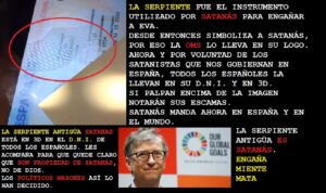 Lee más sobre el artículo LA SERPIENTE ANTIGÜA, SATANÁS, ESTÁ EN EL D.N.I. DE TODOS LOS ESPAÑOLES. LOS MASONES MANDAN. Y además Radio ESE emisión nº 131. 1ª parte.
