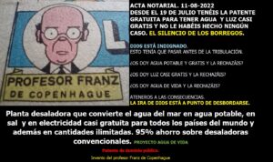 Lee más sobre el artículo AGUA Y LUZ PARA TODOS. EL SILENCIO DE LOS BORREGOS. LA IRA DE DIOS VIENE. Y ADEMÁS EL TEXTO DE LA PATENTE GRATUITA