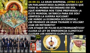 Lee más sobre el artículo 24-09-22 Qué nos prepara la élite satánica. ¿Guerra Nuclear. Pulso electromagnético. se hunde la economía.?