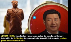 Lee más sobre el artículo ULTIMA HORA. RUMORES DE GOLPE DE ESTADO EN CHINA. LI TOMA EL PODER. XI EN ARRESTO DOMICILIARIO. Y además escrito para que soluciones la sequía en tu país. No te harán ni caso pero queda constancia en la notaria.