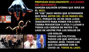 Lee más sobre el artículo LA ÉLITE PREPARA LA INMINENTE LLEGADA DEL ANTICRISTO. LOS COVIDIOTAS NO SE ENTERAN. Y además ESCRITO GENÉRICO PARA PEDIR AGUA Y LUZ CASI GRATIS PARA TODOS