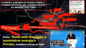 Lee más sobre el artículo ATAQUES RUSOS EN LAS ÚLTIMAS 48 HORAS DESTRUYEN EL 75 POR CIENTO DE LAS INFRAESTRUCTURAS DE UCRANIA. Y además noticias de interés que no ves en tu TV.