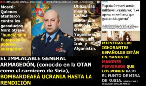 Lee más sobre el artículo RUSIA CAMBIA DE ESTRATEGIA. UTILIZARÁ LA DE LA OTAN EN YUGOSLAVIA. CONMOCIÓN Y PAVOR. Y además MOMENTOS MEMORABLES DE ESE. 15-10-22
