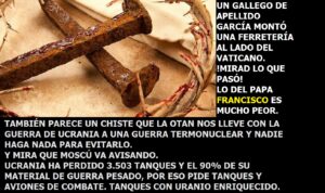 Lee más sobre el artículo UCRANIA HA PERDIDO 3.503 TANQUES Y POR ESO PIDE AHORA MAS TANQUES Y AVIONES DE COMBATE A LA OTAN. Y además NOTICIAS DEL FIN DE LOS TIEMPOS 2-02-2023