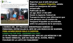Lee más sobre el artículo IBAN DIEZ, PERO SOLO HABÍA OCHO CUERPOS. LUEGO FALTAN DOS. Y además NOTICIAS DEL FIN DE LOS TIEMPOS 29-08-2023