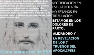 Lee más sobre el artículo RECTIFICACIÓN EN ESE. NO ESTAMOS EN TRIBULACIÓN, SOLO SON DOLORES DE PARTO.