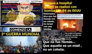 Lee más sobre el artículo EL ATAQUE AL HOSPITAL DE GAZA LO HIZO ISRAEL CON UNA BOMBA MK-84 de EE.UU. de 985 kg. Y además NOTICIAS DEL FIN DE LOS TIEMPOS 19-10-2023